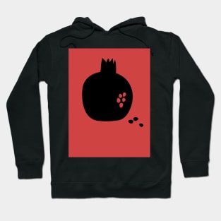 Pomegranate on red Hoodie